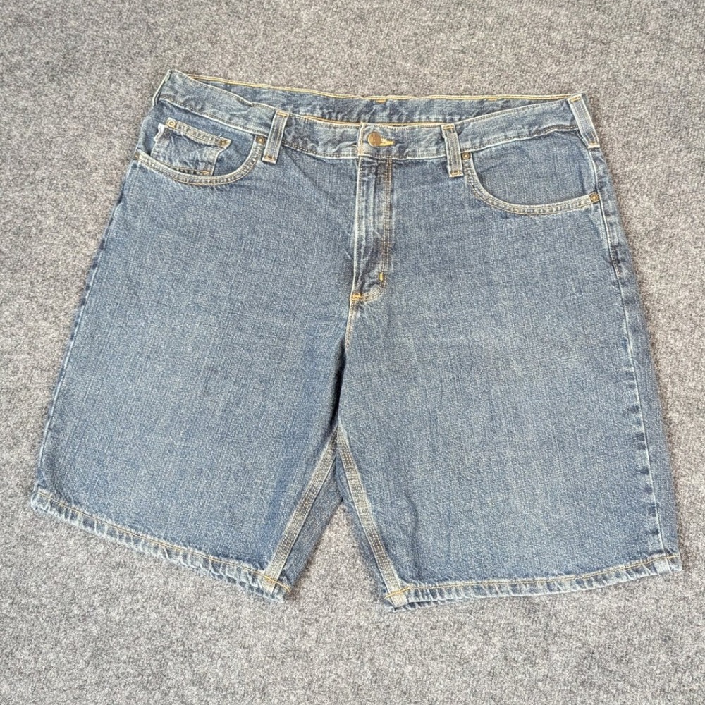 Carhartt Mens Relaxed Fit Blue Denim Summer Shorts 100% Cotton 40